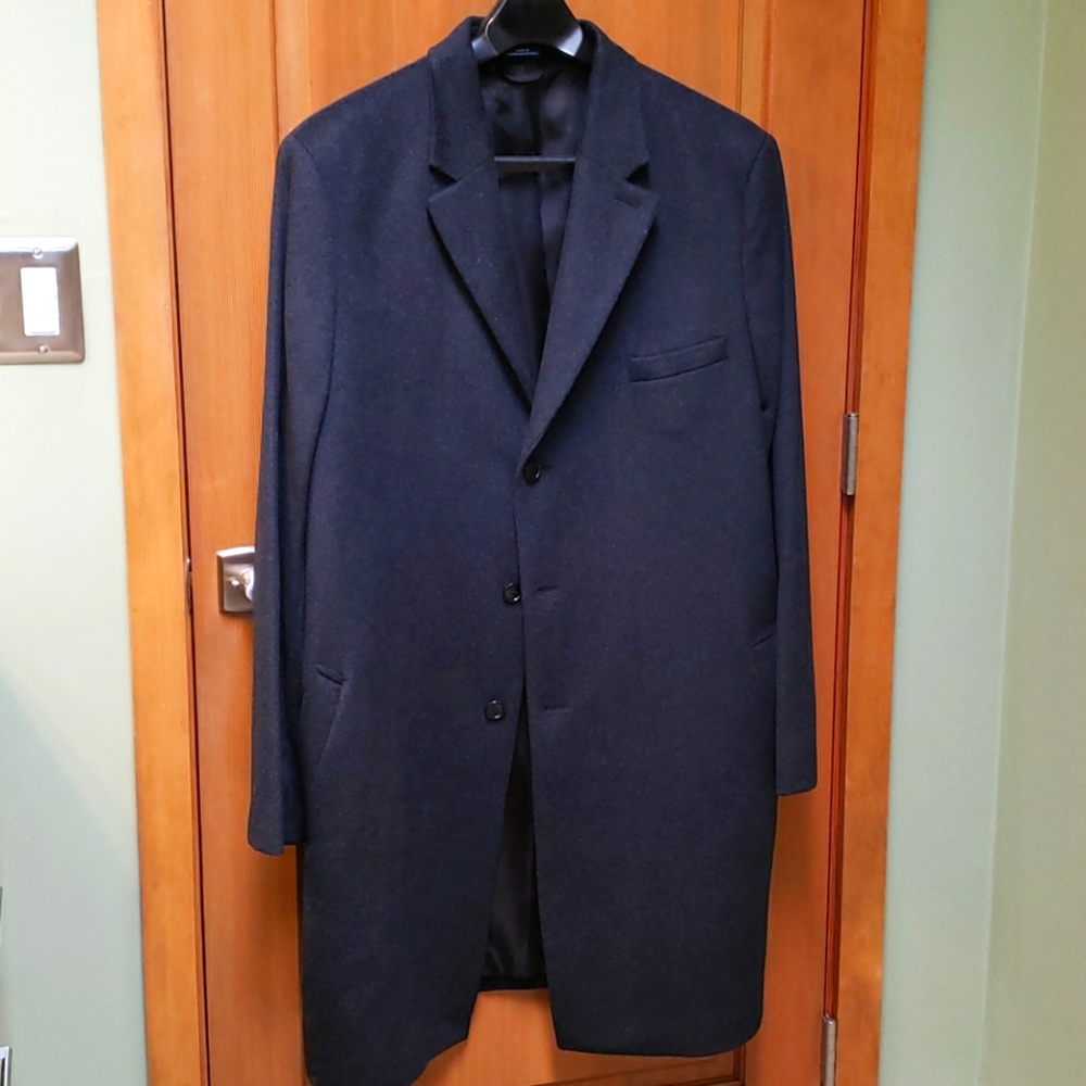 Men's long wool coat